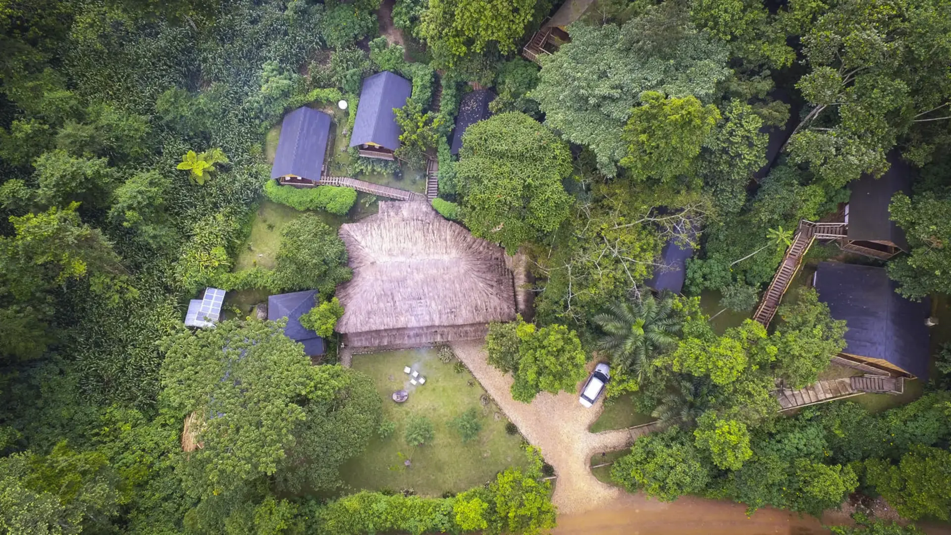 A forest lodge in Bwindi