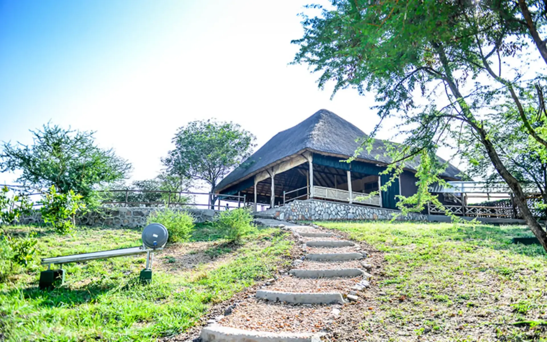 A safari lodge near Murchison Falls
